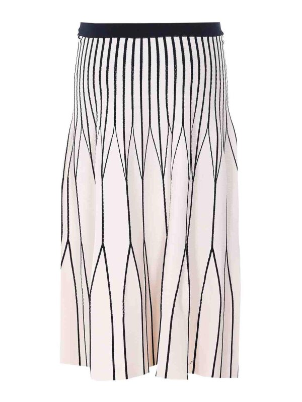 ELISABETTA FRANCHI: Jupes midi et au genou online - Jupe Midi - Blanc