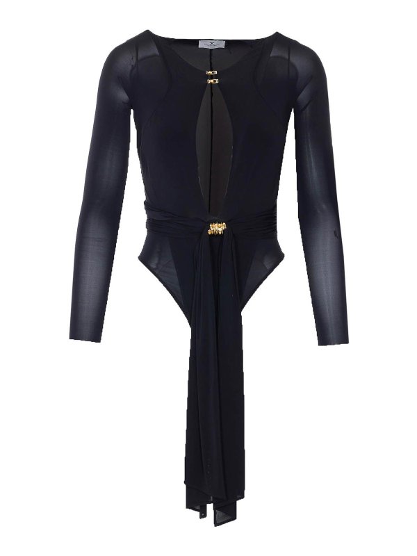 ELISABETTA FRANCHI: Top e canotte - Corpo nero