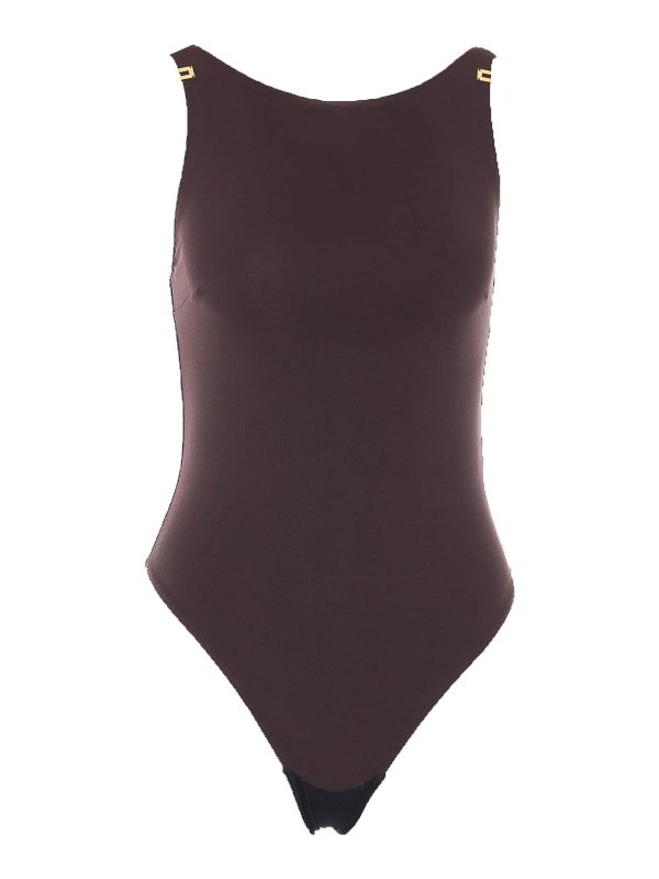 ELISABETTA FRANCHI: Tops und Tank Tops - Top - Braun