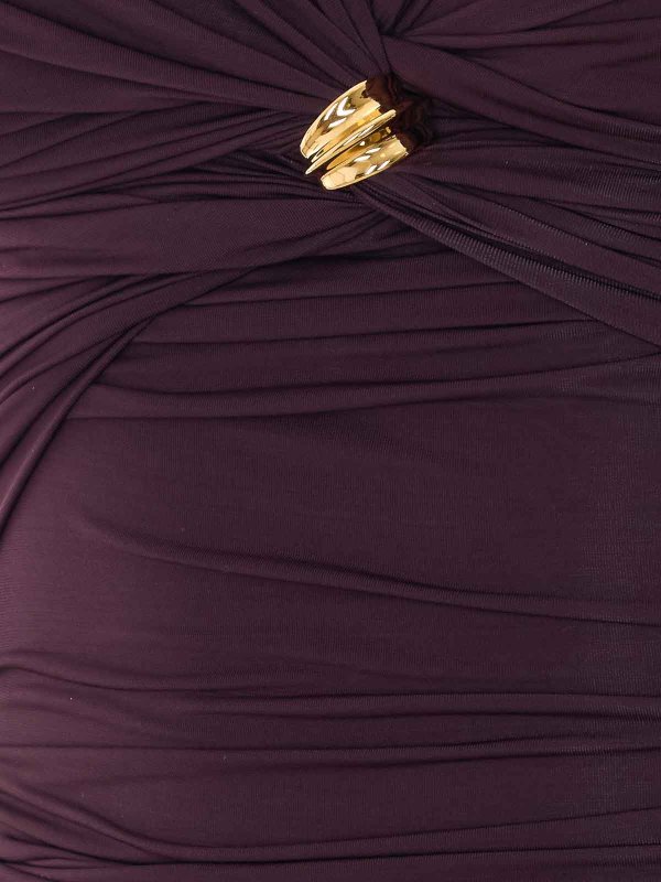 The Best Shops ELISABETTA FRANCHI: Tops & Tank tops - Brown Rouches Top