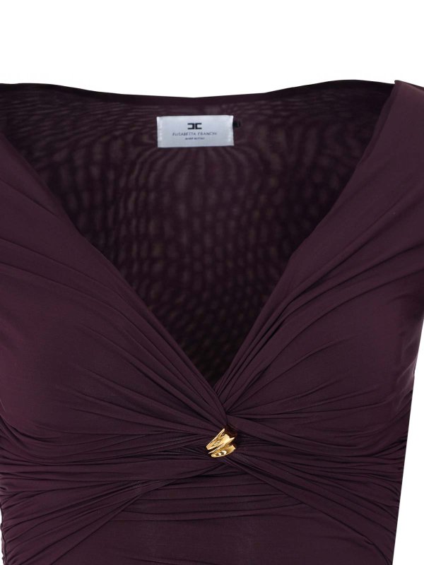 Brown Rouches Top Replica 
online: ELISABETTA FRANCHI