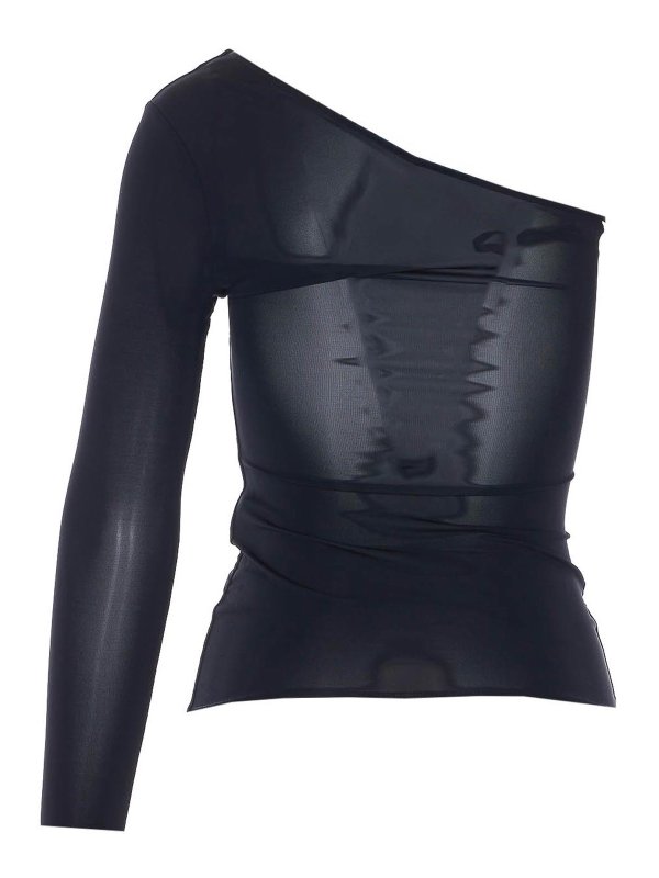 ELISABETTA FRANCHI: Top e canotte online - Parte superiore nera