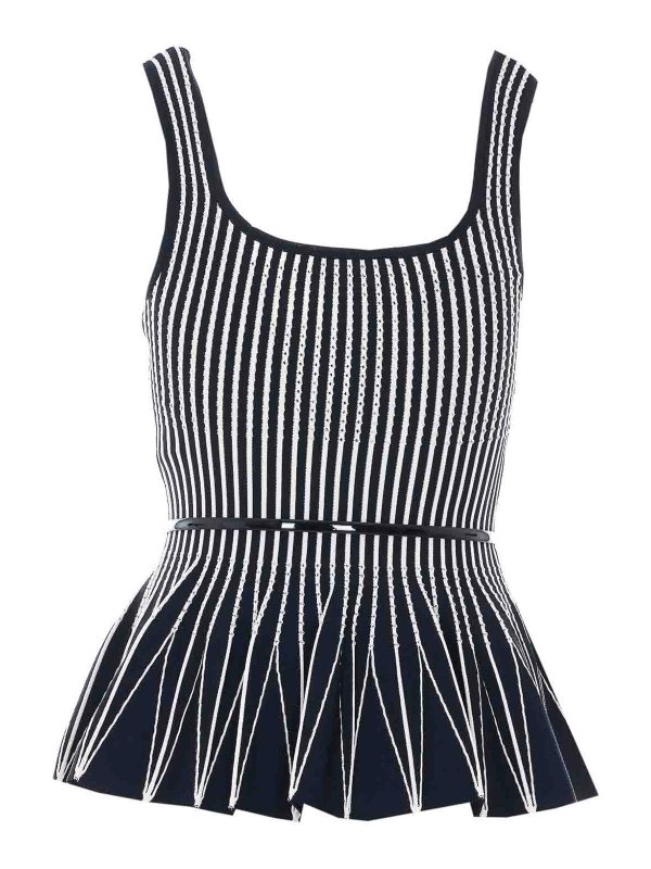 ELISABETTA FRANCHI: Tops y camisetas sin mangas online - Top - Negro