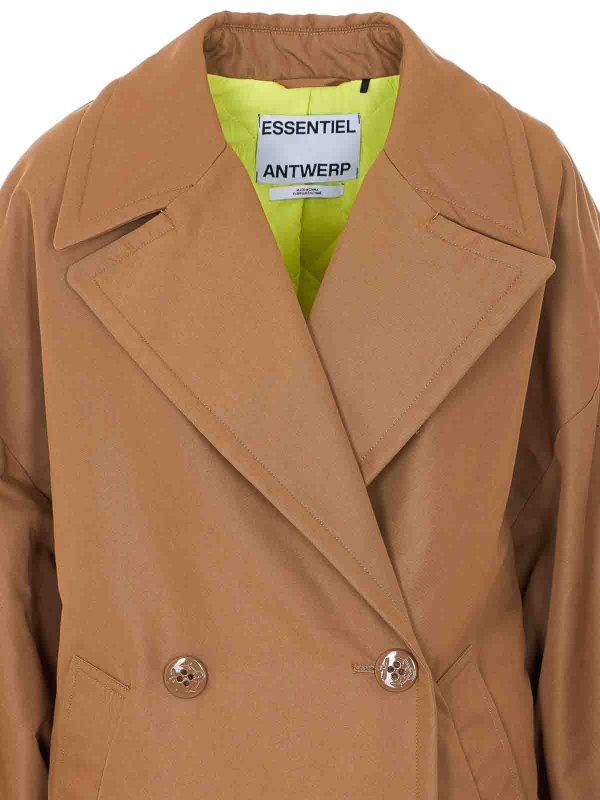 Manteau Au Genou - Marron Replica 
online: ESSENTIEL ANTWERP