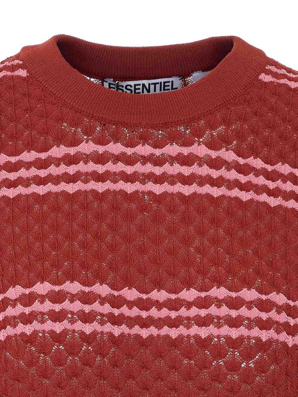 Pull Col Rond - Rouge shop online: ESSENTIEL ANTWERP