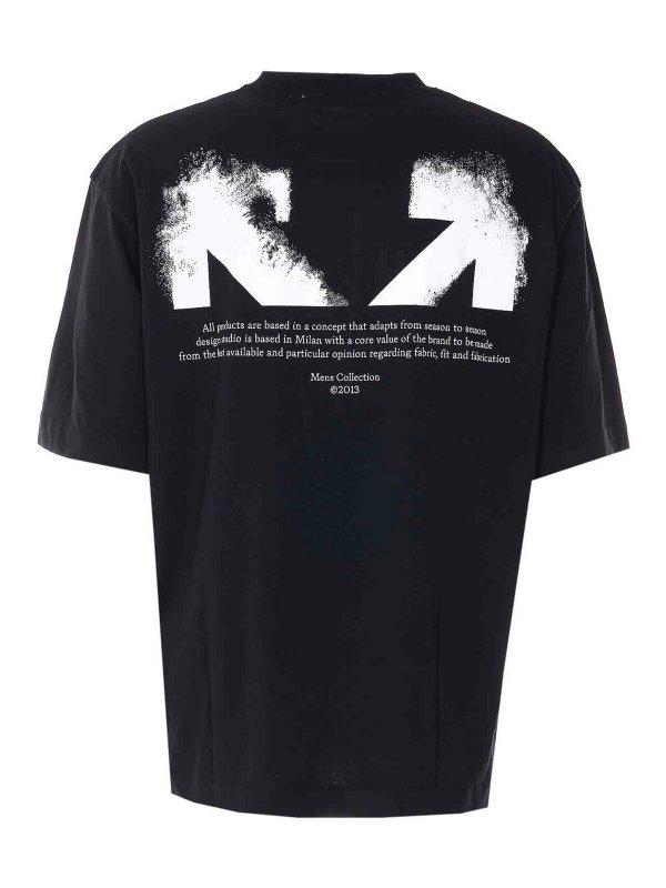 OFF-WHITE: Tシャツ online - Tシャツ - 黒