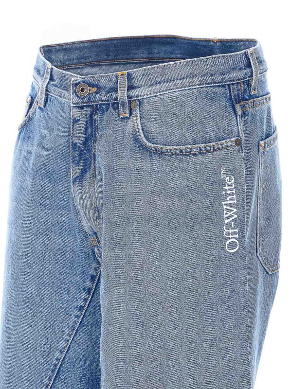 フレアジーンズ - ブルー shop online: OFF-WHITE