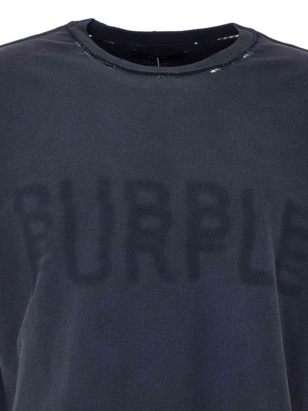 T-shirt interna con trama nera Replica 
online: PURPLE BRAND