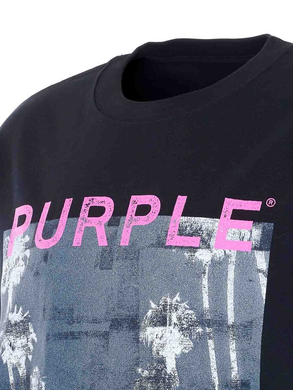 The Best Shops PURPLE BRAND: t-shirts - Black Hwt T-Shirt