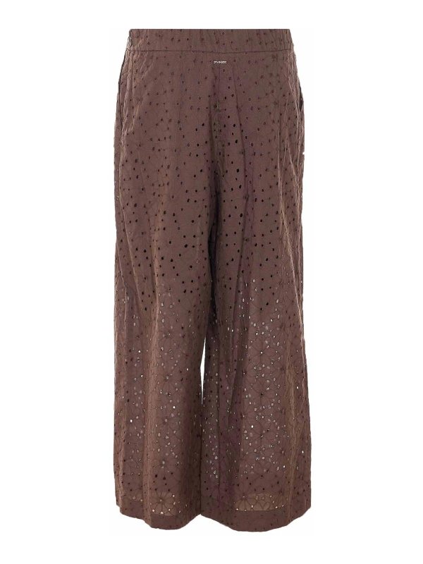 TWINSET: ベルボトムジーンズ online - フレアジーンズ - ブラウン