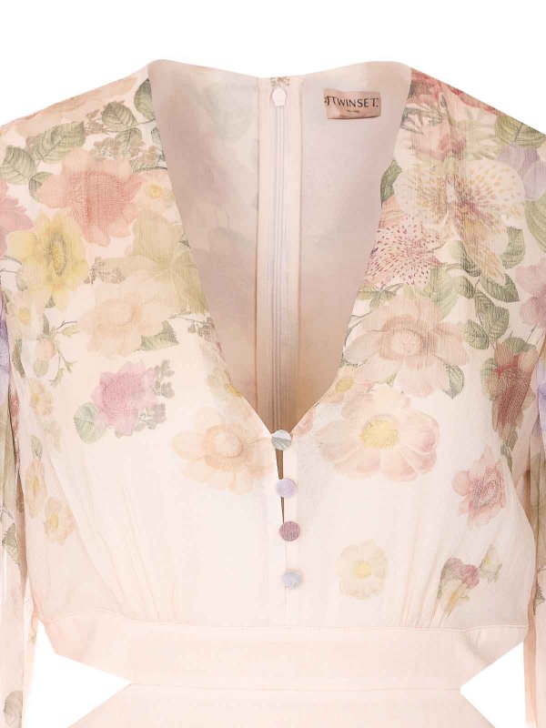 Pink Floral Print Dress Replica 
online: TWINSET