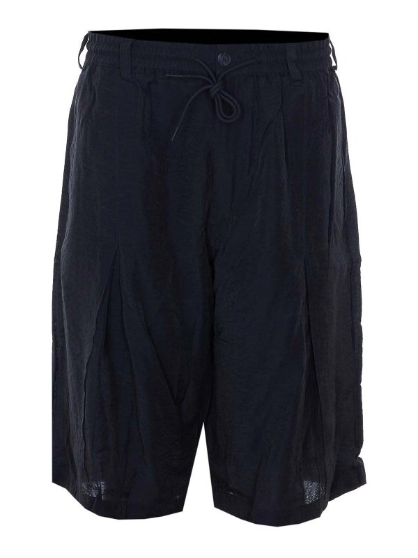 Y-3: トラウザーショーツ - ショートパンツ - 黒