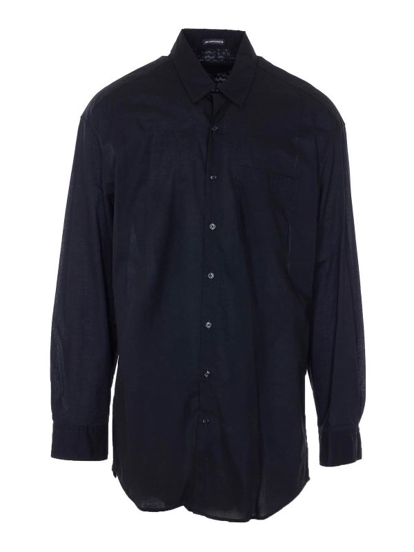 ANN DEMEULEMEESTER: shirts - Black Mark High Comfy Shirt