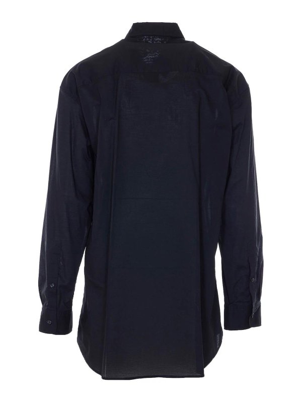 ANN DEMEULEMEESTER: shirts online - Black Mark High Comfy Shirt