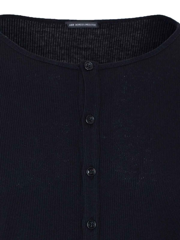 トップ/タンクトップ - 黒 shop online: ANN DEMEULEMEESTER