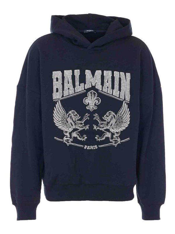 Balmain: Sweatshirts und Pullover - Sweatshirt - Schwarz