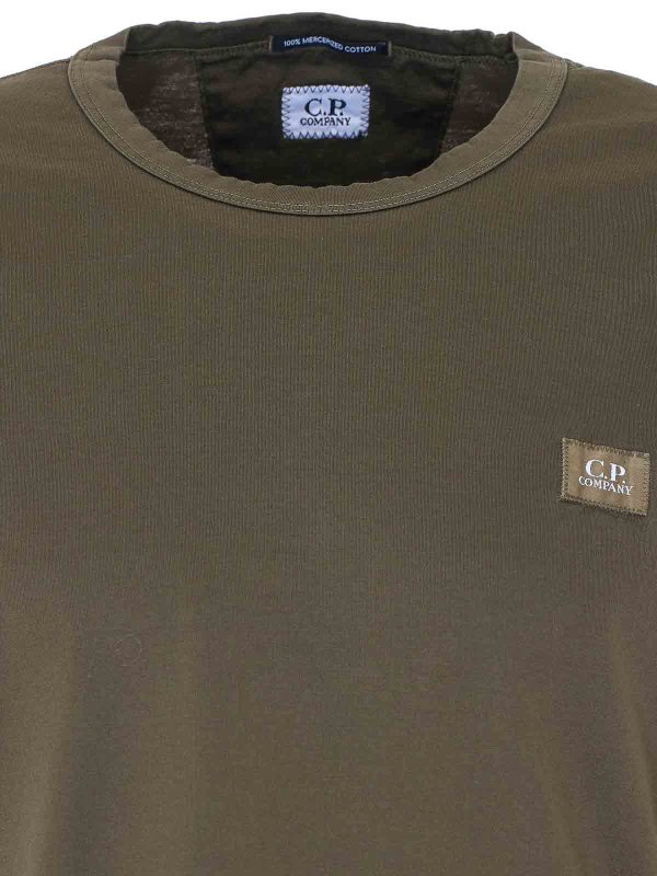 Green Mercerized T-Shirt Replica 
online: C.P. COMPANY