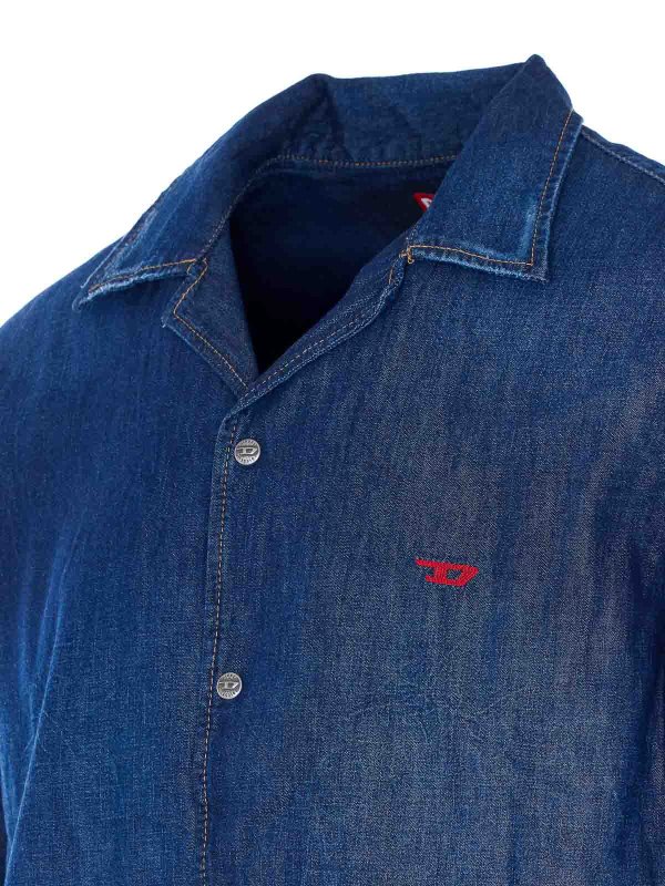 The Best Shops DIESEL: shirts - D-Nabil-D Denim Shirt