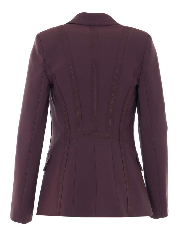 ELISABETTA FRANCHI: blazers online - Bourdeaux Double Breasted Button Closure