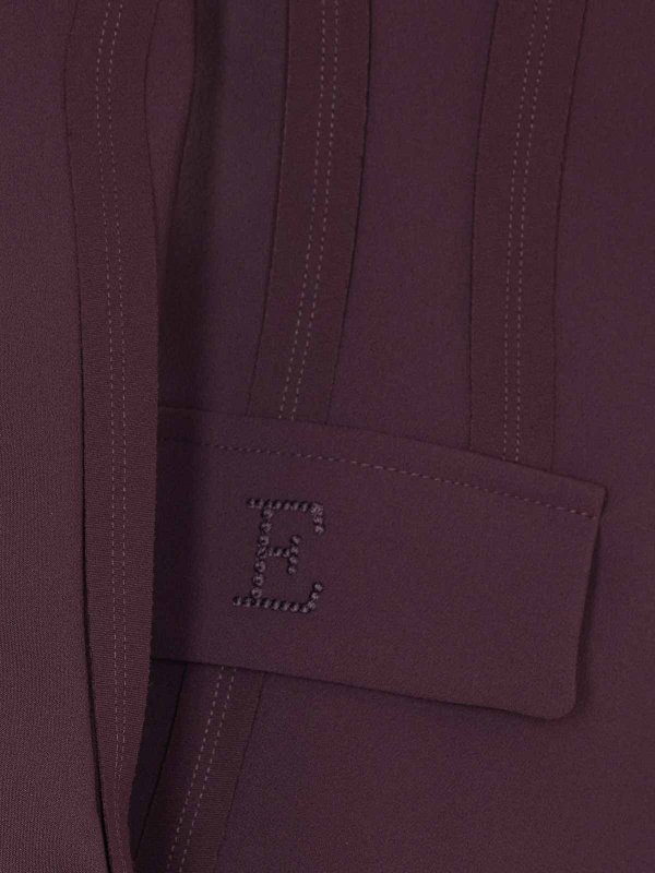 The Best Shops ELISABETTA FRANCHI: blazers - Bourdeaux Double Breasted Button Closure