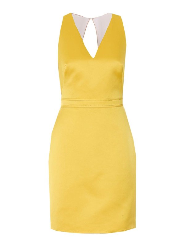 The Best Shops ELISABETTA FRANCHI: knee length dresses - Yellow Dress