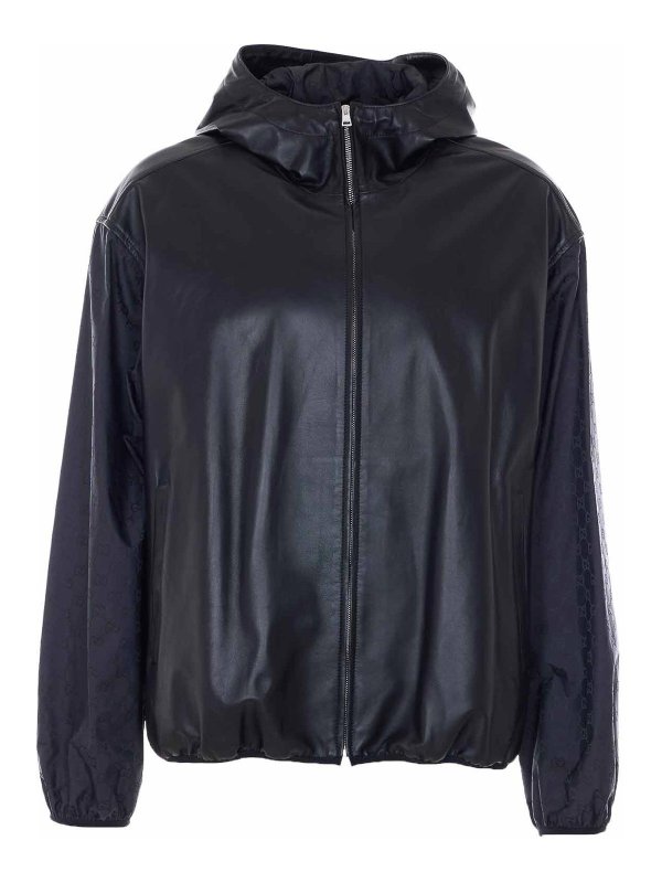 GUCCI: bombers - Black Hooded Bomber