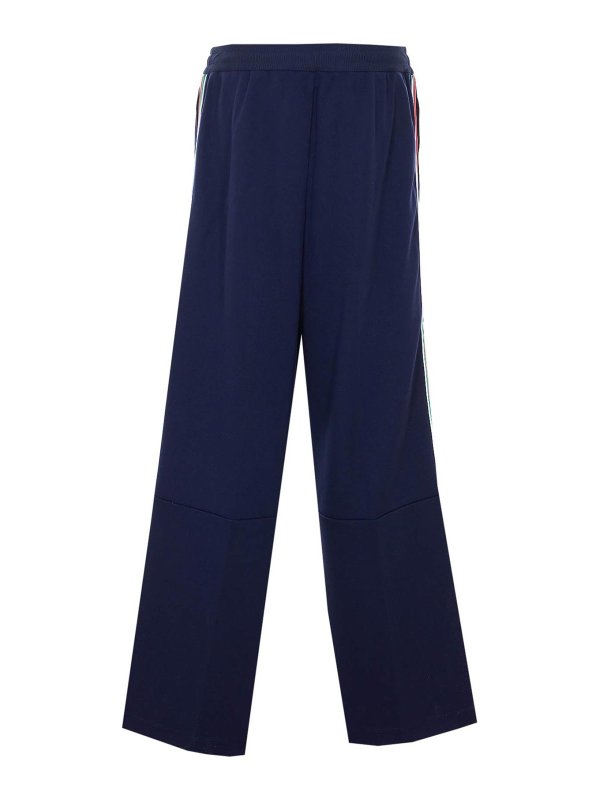 The Best Shops GUCCI: casual trousers - Blue Track Pantselasticized On Waist