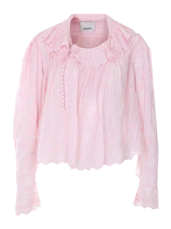 Isabel Marant Etoile: shirts - Pink Zelly Shirt