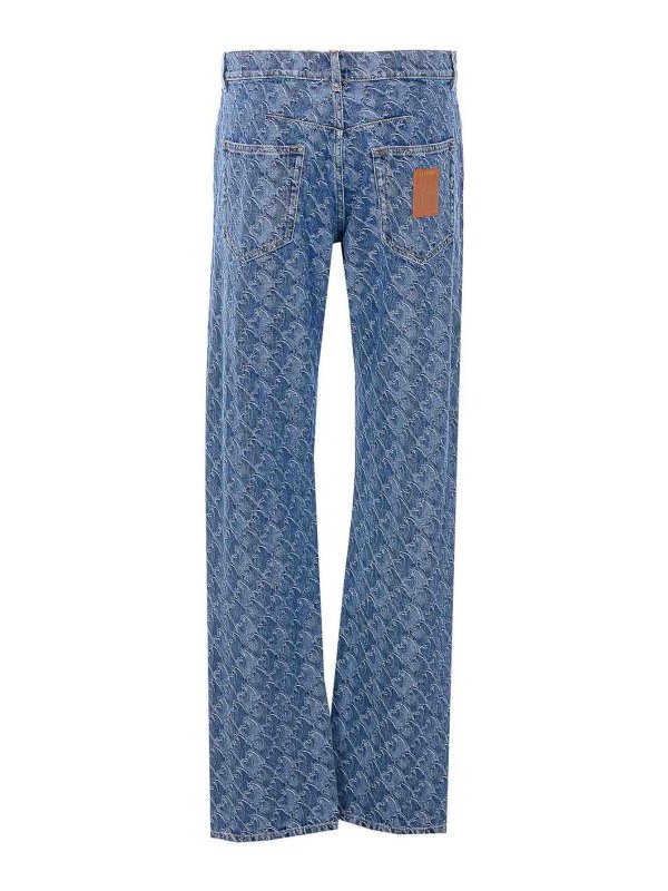 LANVIN: straight leg jeans online - Blue Denim Jeans