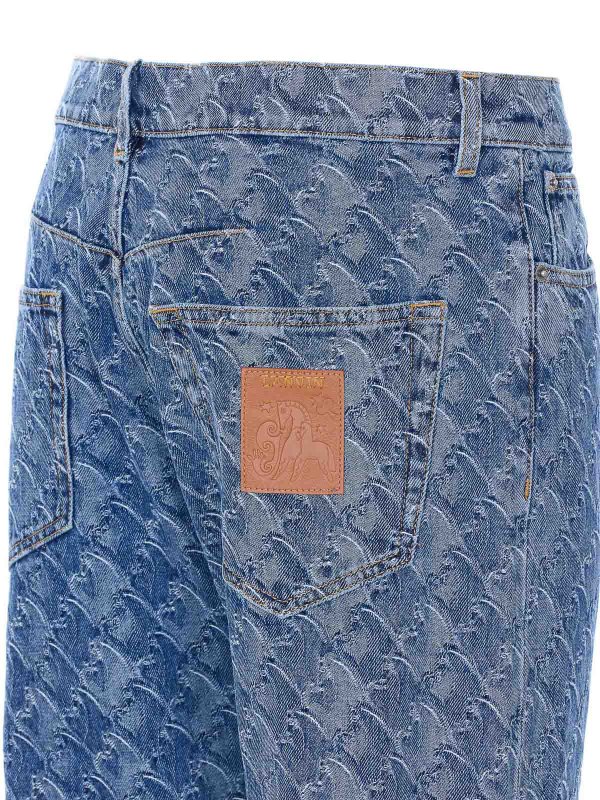 The Best Shops LANVIN: straight leg jeans - Blue Denim Jeans