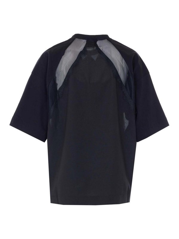 MULBERRY: crew necks online - Black Stephanie T-Shirt
