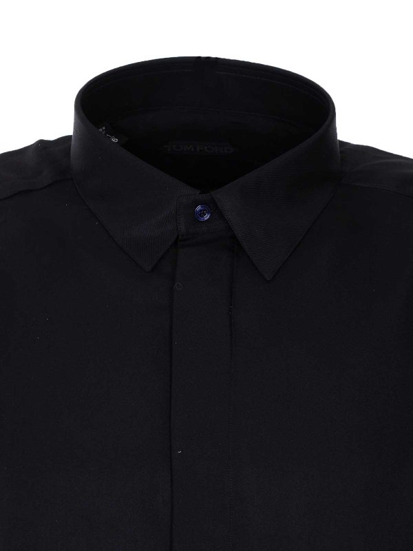 シャツ - 黒 shop online: TOM FORD