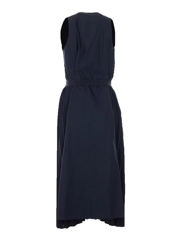 TWINSET: knee length dresses online - Black Pleated Dress