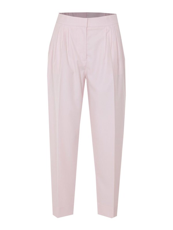 TWINSET: カジュアルトラウザー - カジュアルパンツ - ヌードカラー