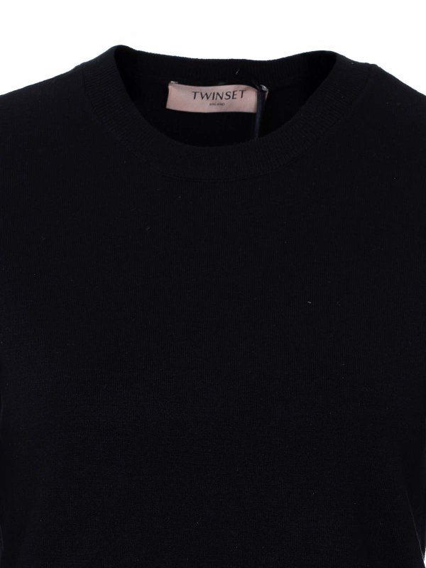 クルーネック - 黒 Replica 
online: TWINSET