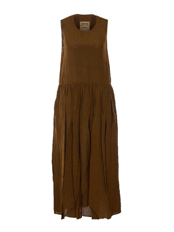 UMA WANG: ニーレングスドレス - 膝丈ドレス - 緑