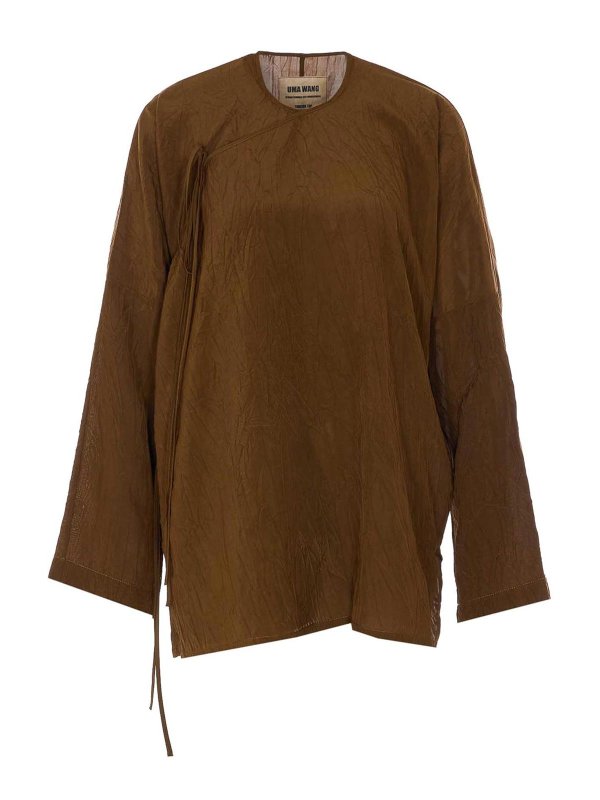 UMA WANG: トップス＆タンクトップ - トップ/タンクトップ - ブラウン