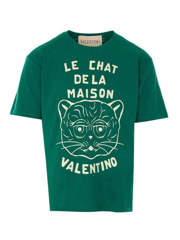 VALENTINO GARAVANI: Tシャツ - Tシャツ - 緑