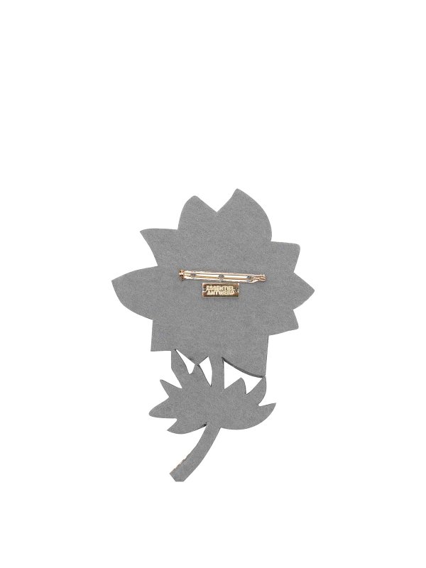 ESSENTIEL ANTWERP: Brooches online - White Jamazing Big Flower Brooch