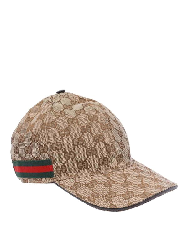 GUCCI: hats & caps online - Original Gg Canvas Baseball Hat