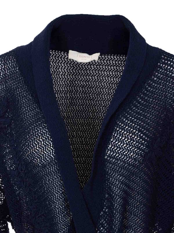 カーディガン - ブルー shop online: TWINSET