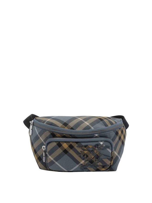 BURBERRY: ウエストバッグ - ウエストバッグ - ブルー