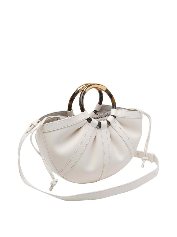 COCCINELLE: totes bags online - White Shell Handbag