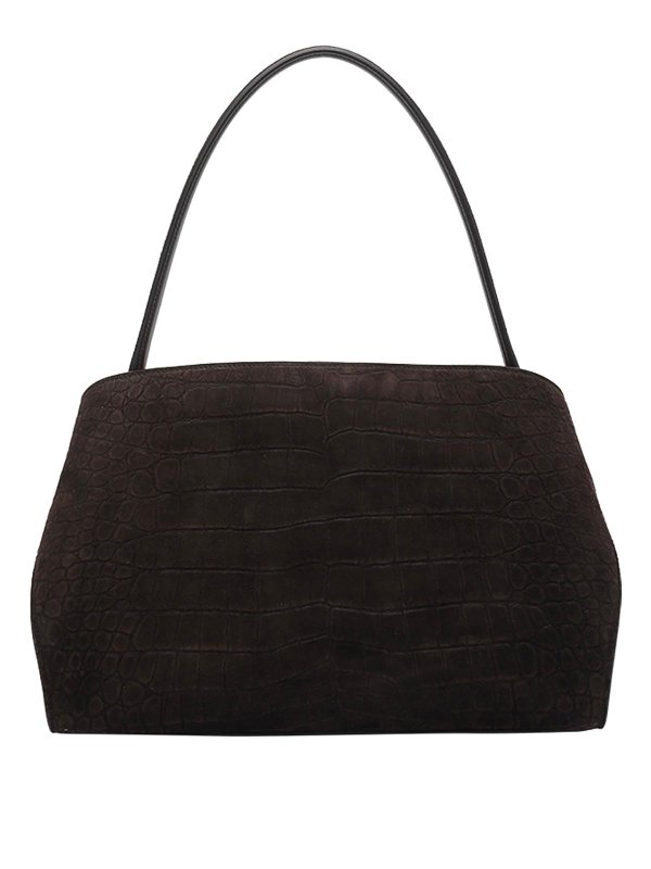 The Best Shops FERRAGAMO: shoulder bags - Brown Small Hug Shoulder Bag