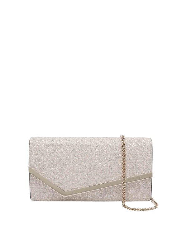 JIMMY CHOO: クラッチバッグ - クラッチバッグ - 金