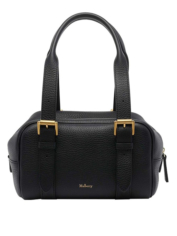 MULBERRY: shoulder bags - Black Small Boston Shoulder Bag