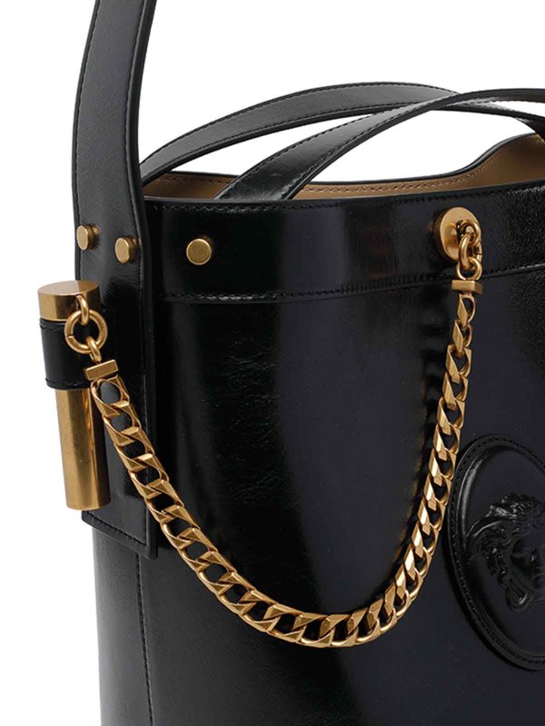 バケットバッグ - 黒 shop online: VERSACE