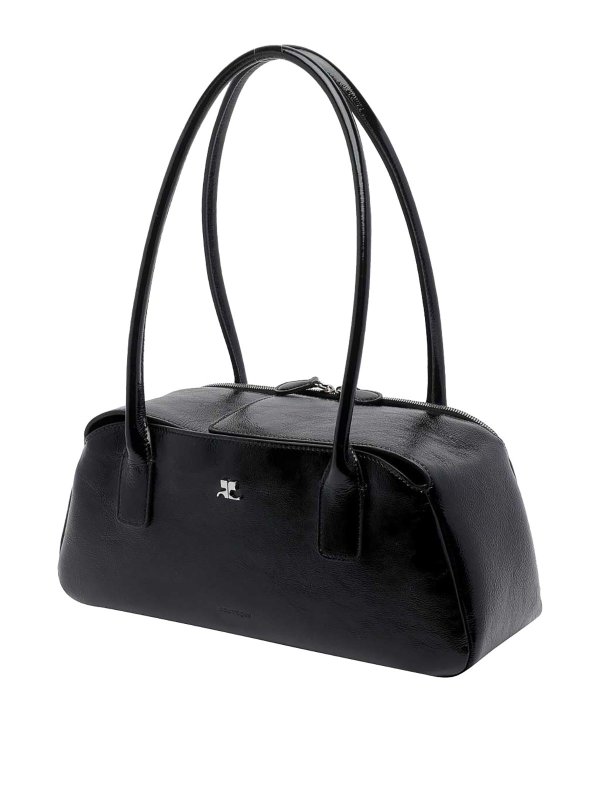 Borsa a tracolla in strip naplack Replica 
online: Courreges