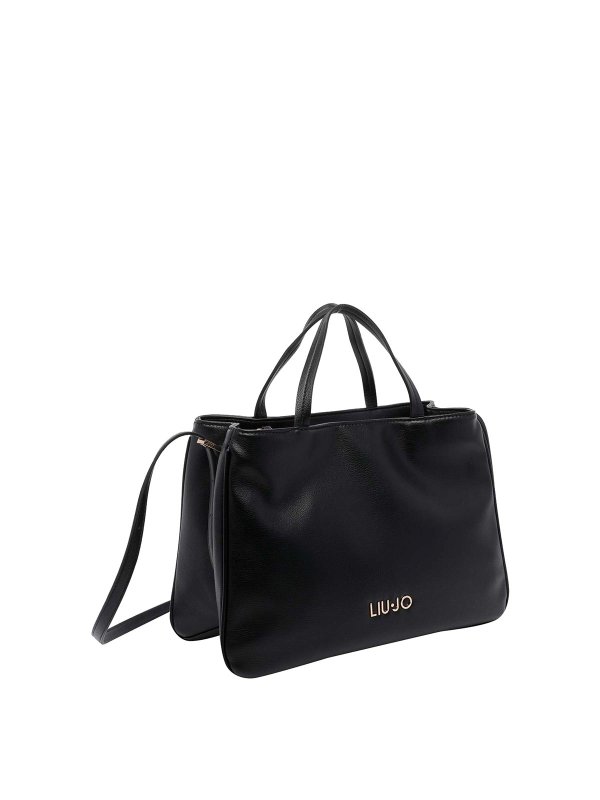 Liu Jo: borse a tracolla online - Borsa a tracolla con logo nero