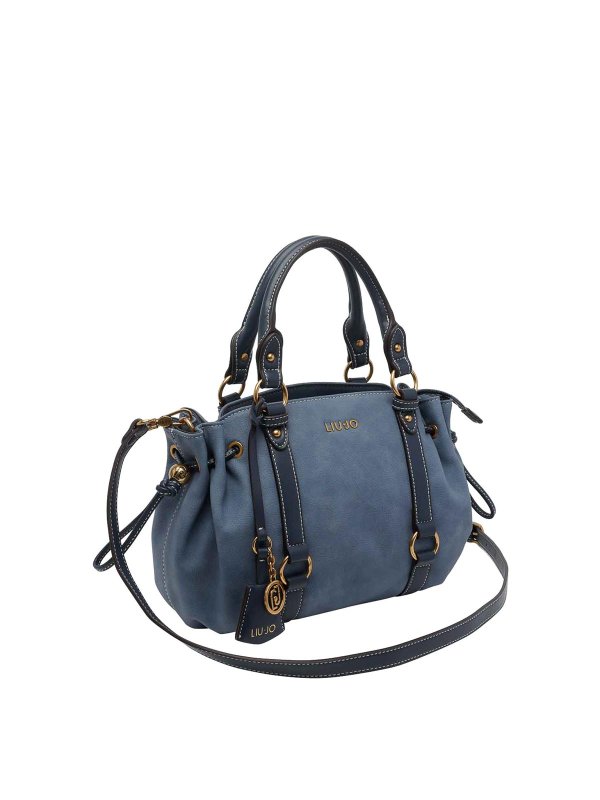 Liu Jo: totes bags online - Blue Logo Handbag